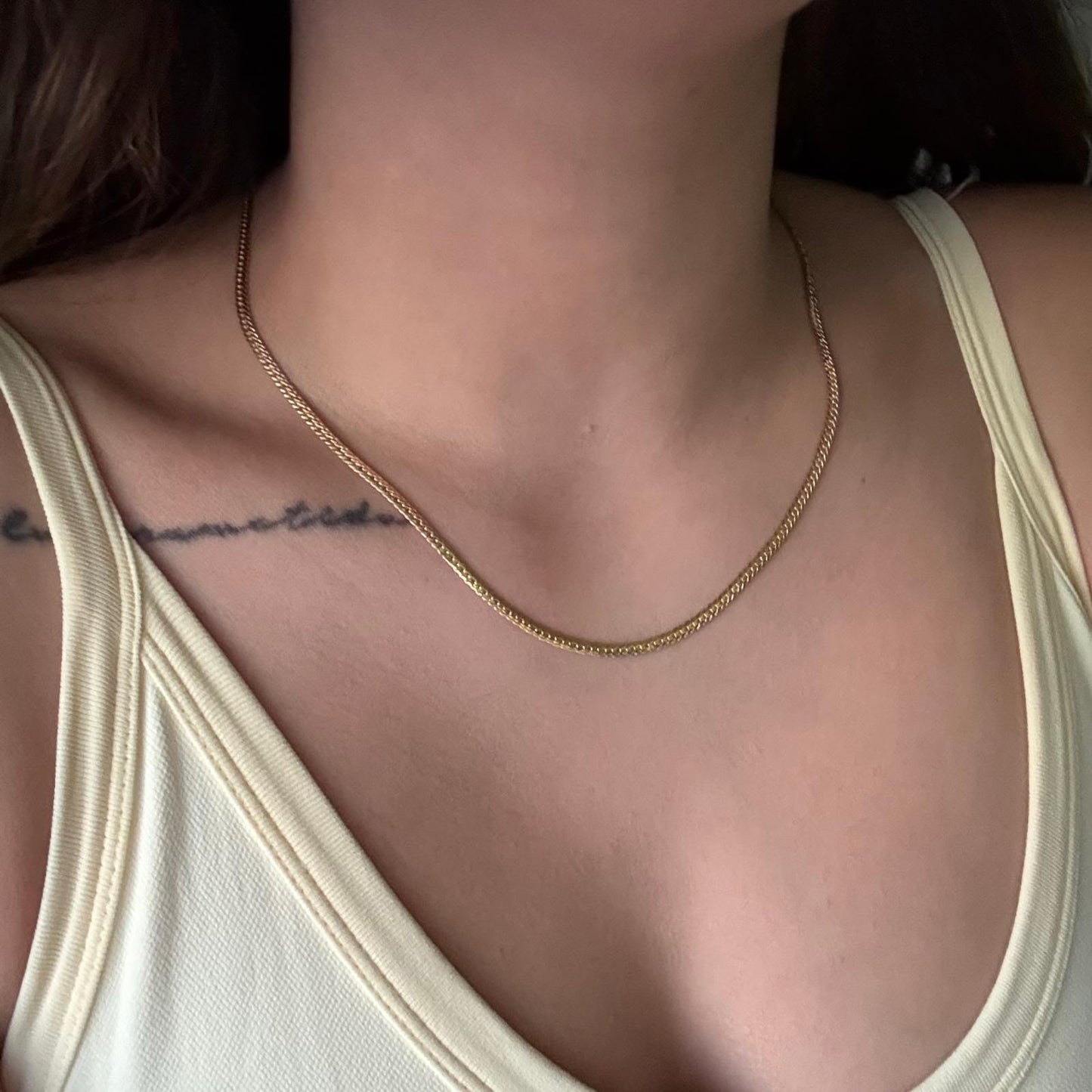 SNAKE CHAIN 2.5MM YELLOW GOLD ITALY 18K 45CM - 5.2GR