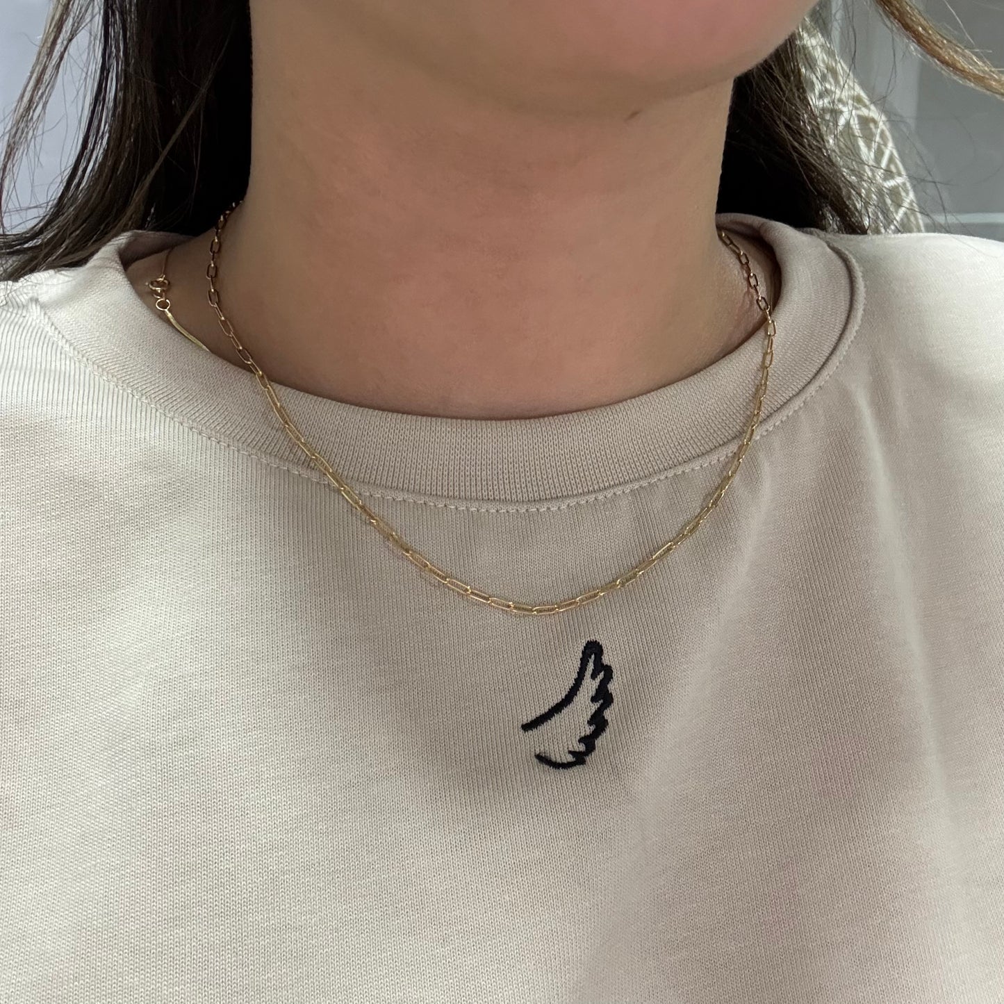 2.3MM 18K ITALIAN YELLOW GOLD BOX CHAIN - 45CM 1.54GR