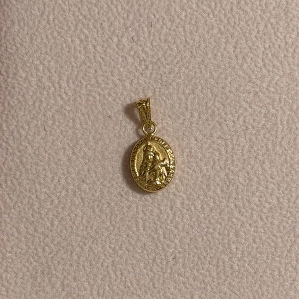 DIJE VIRGEN MARÍA 1.5CM ORO AMARILLO COL 18K - 0,49GR