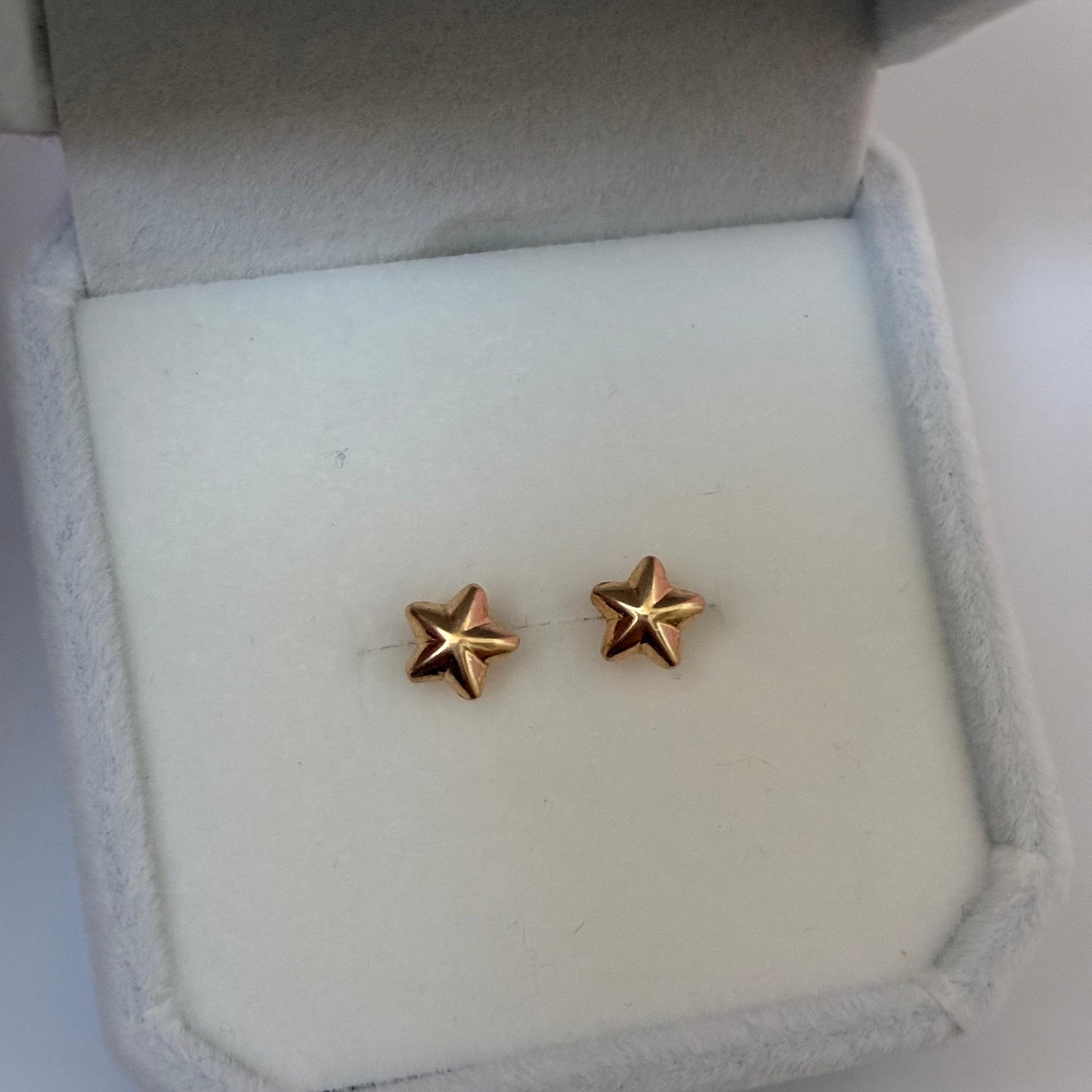 Starfish Stud Earrings 7mm Yellow Gold 18K - 0.51g