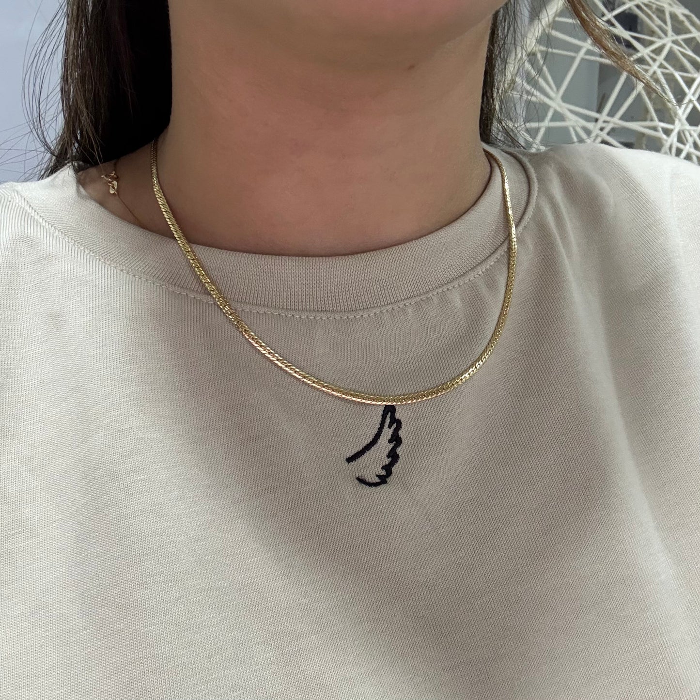 SNAKE CHAIN 2.7MM ITALIAN YELLOW GOLD 18K - 45CM 5.25GR