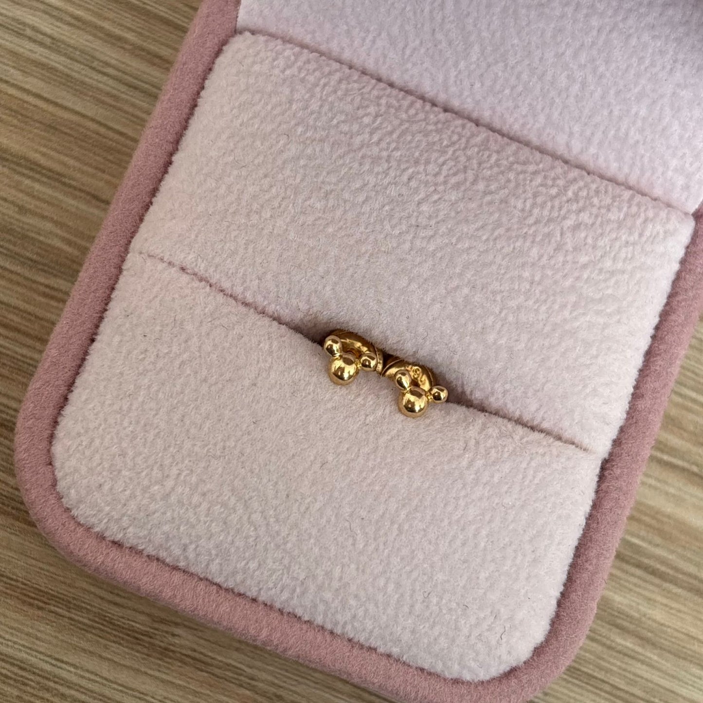 TOPOS RATON ANIMADO LISO ORO AMARILLO COL 18K - 0,6GR