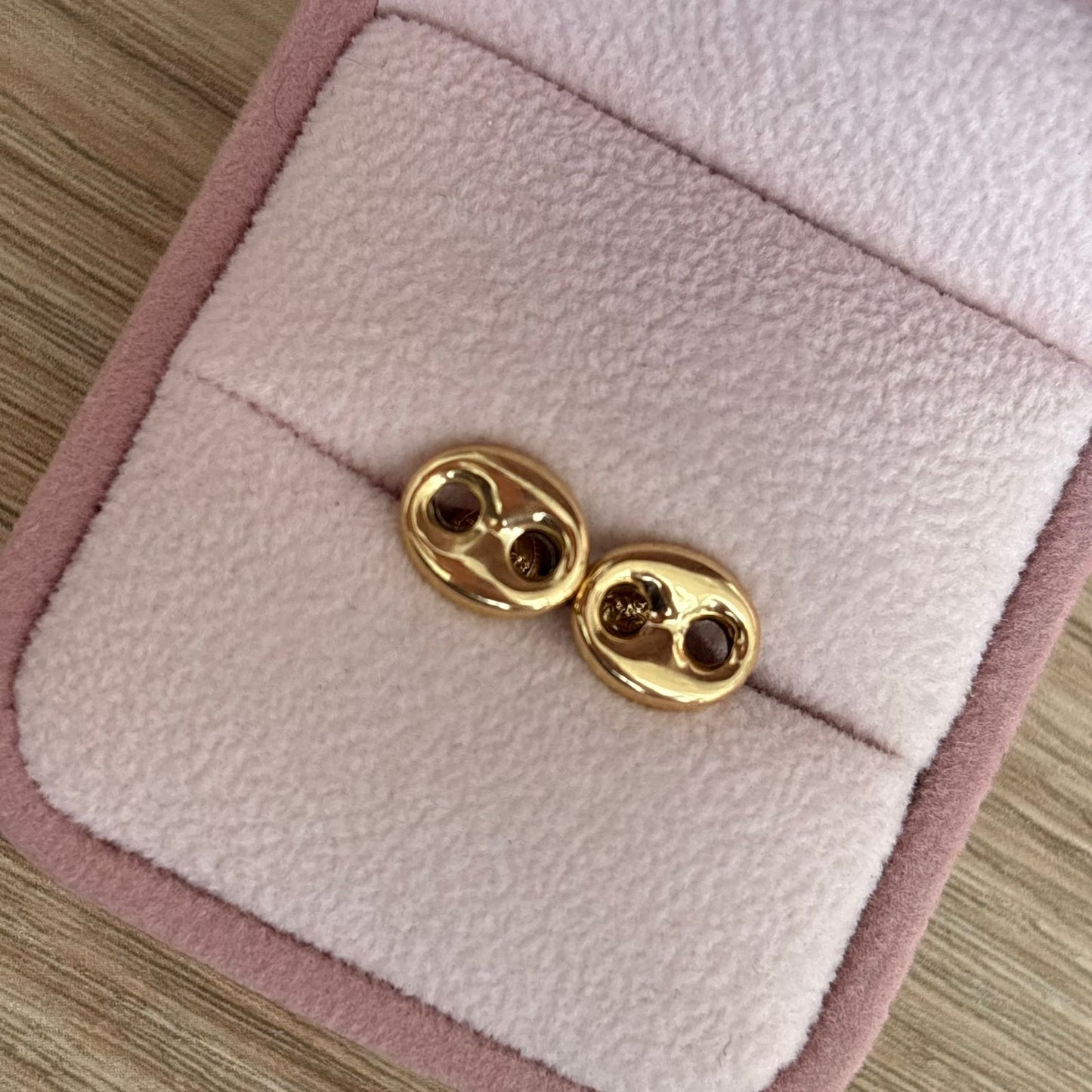 TOPOS GRANO DE CAFÉ LISOS 7MM ORO AMARILLO COL 18K - 0,85GR