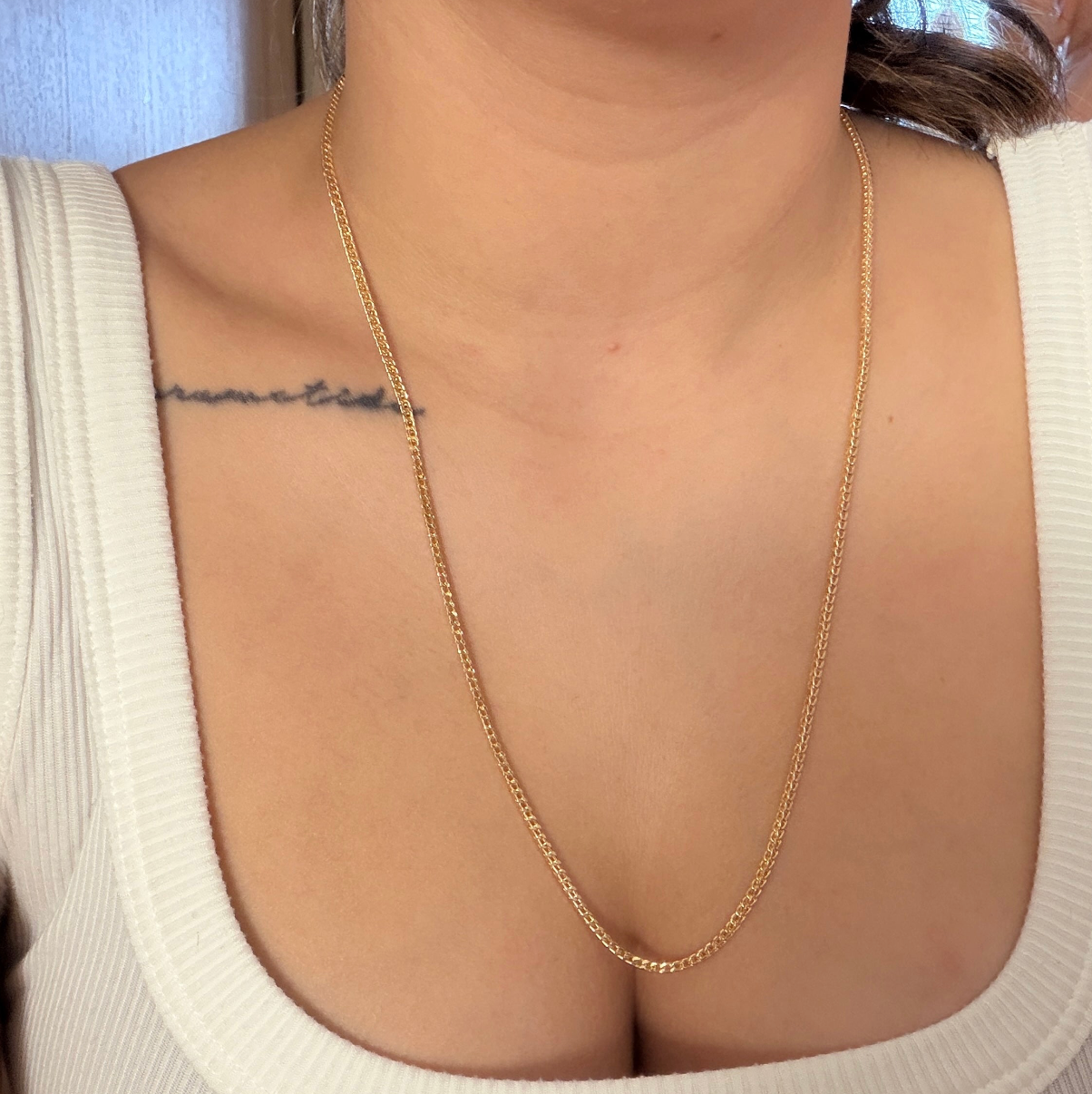 CADENA FRANCO 2.5MM ORO AMARILLO ITALY 18K 60CM - 6,59GR