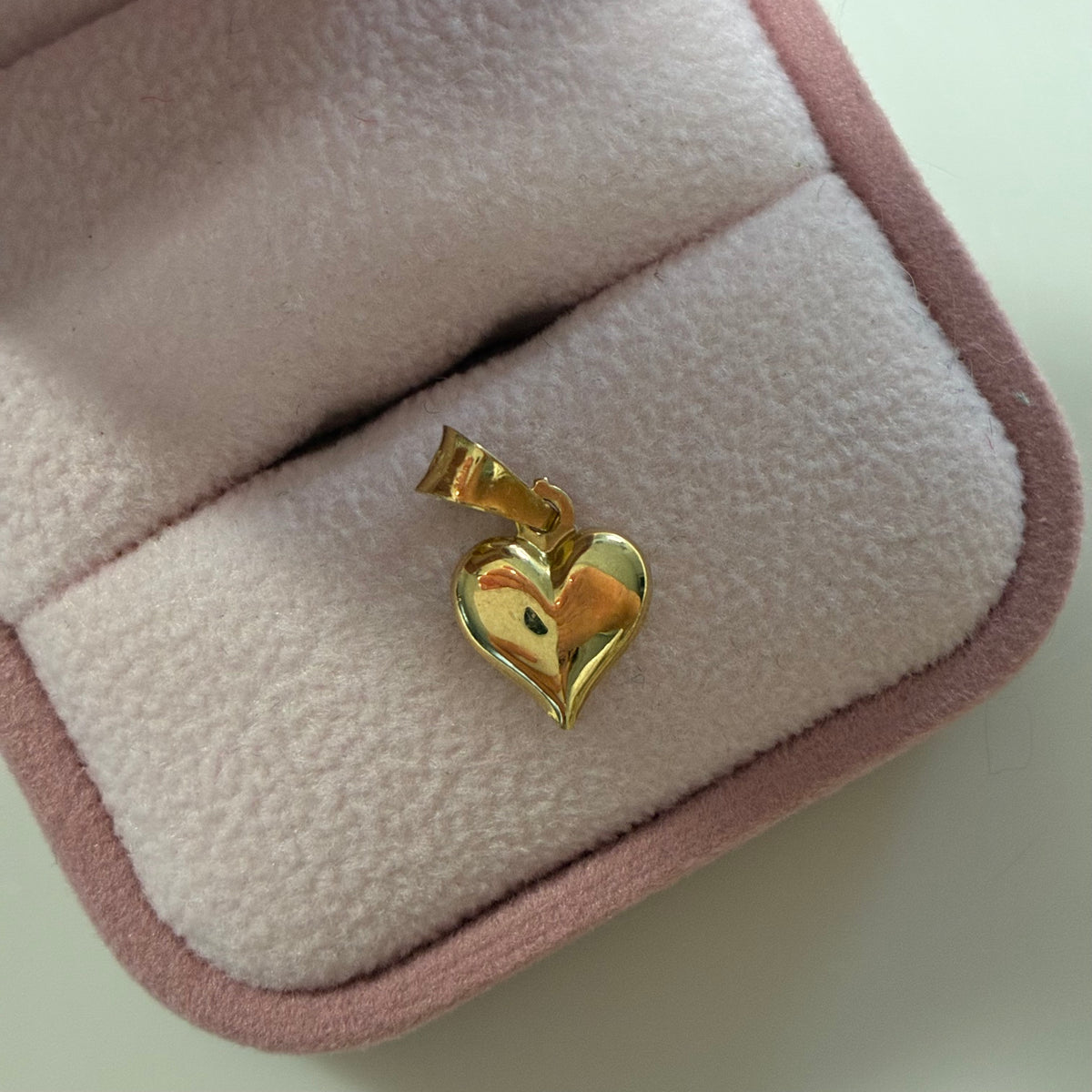 DIJE CORAZON INFLADO 1,8CM ORO AMARILLO ITALY 18K - 0,82GR