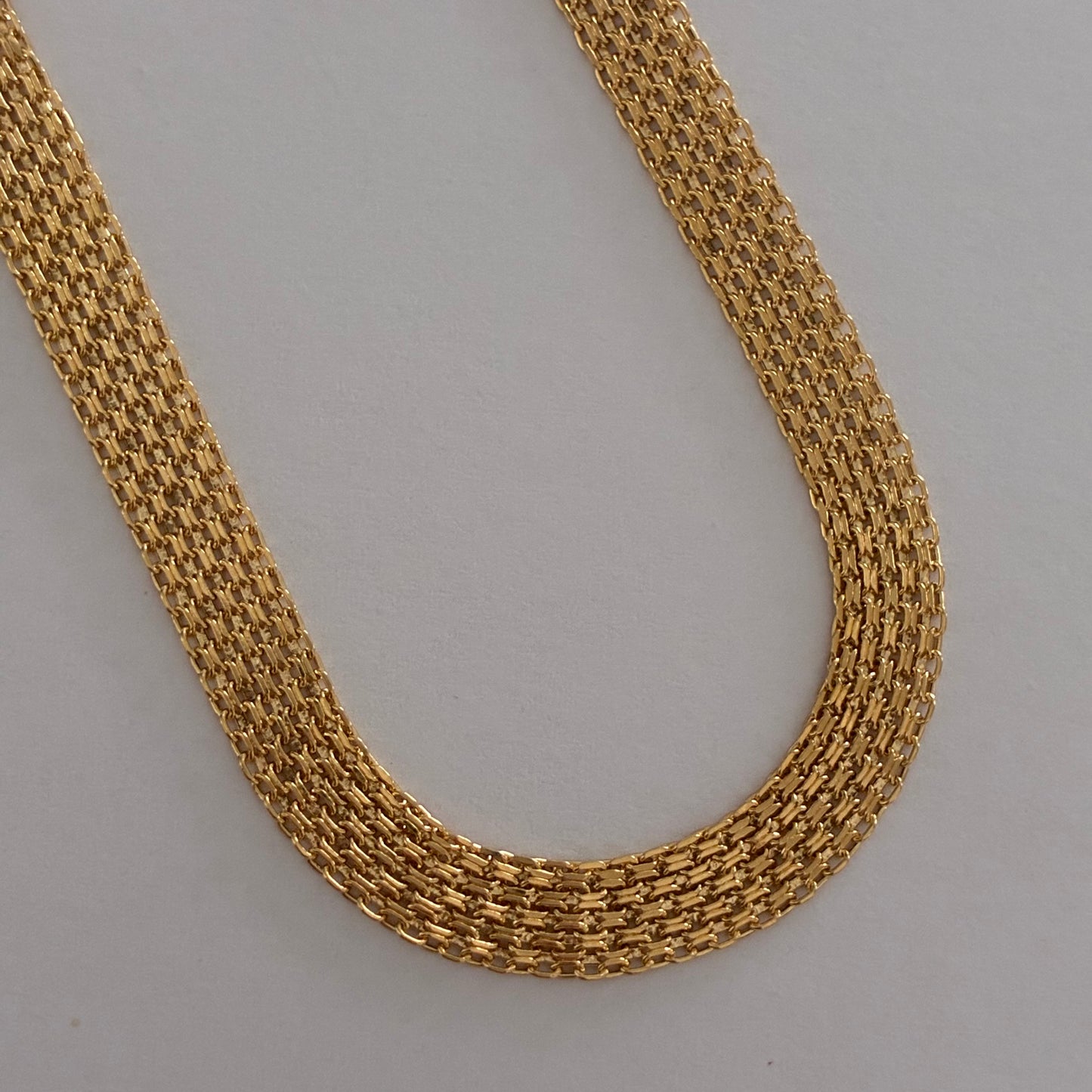 CHINESE THREE-ROAD BRACELET 7.5MM YELLOW GOLD ITALY 18K 21.5CM -5.29GR