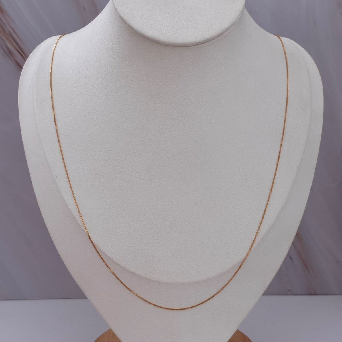 CADENA MINI FRANCO 0,8GR 60CM 0,9MM ORO AMARILLO ITALY 18K