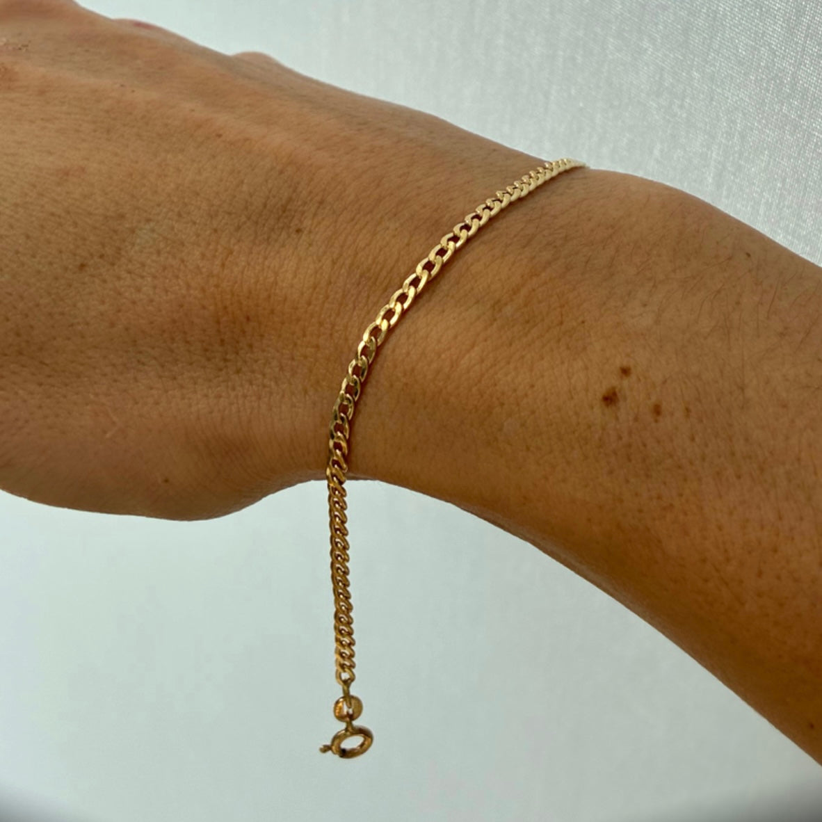 Cuban Bracelet 1.3mm Italian Yellow Gold 18K - 19cm 1.87g
