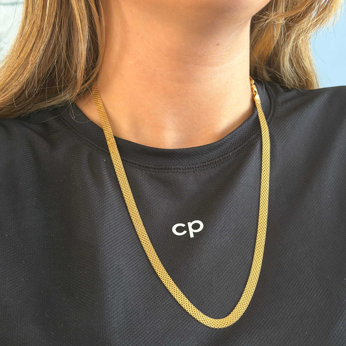 ITALIAN YELLOW GOLD 18K THREE-ROW CHAIN 5.5MM 60CM - 12.36GR