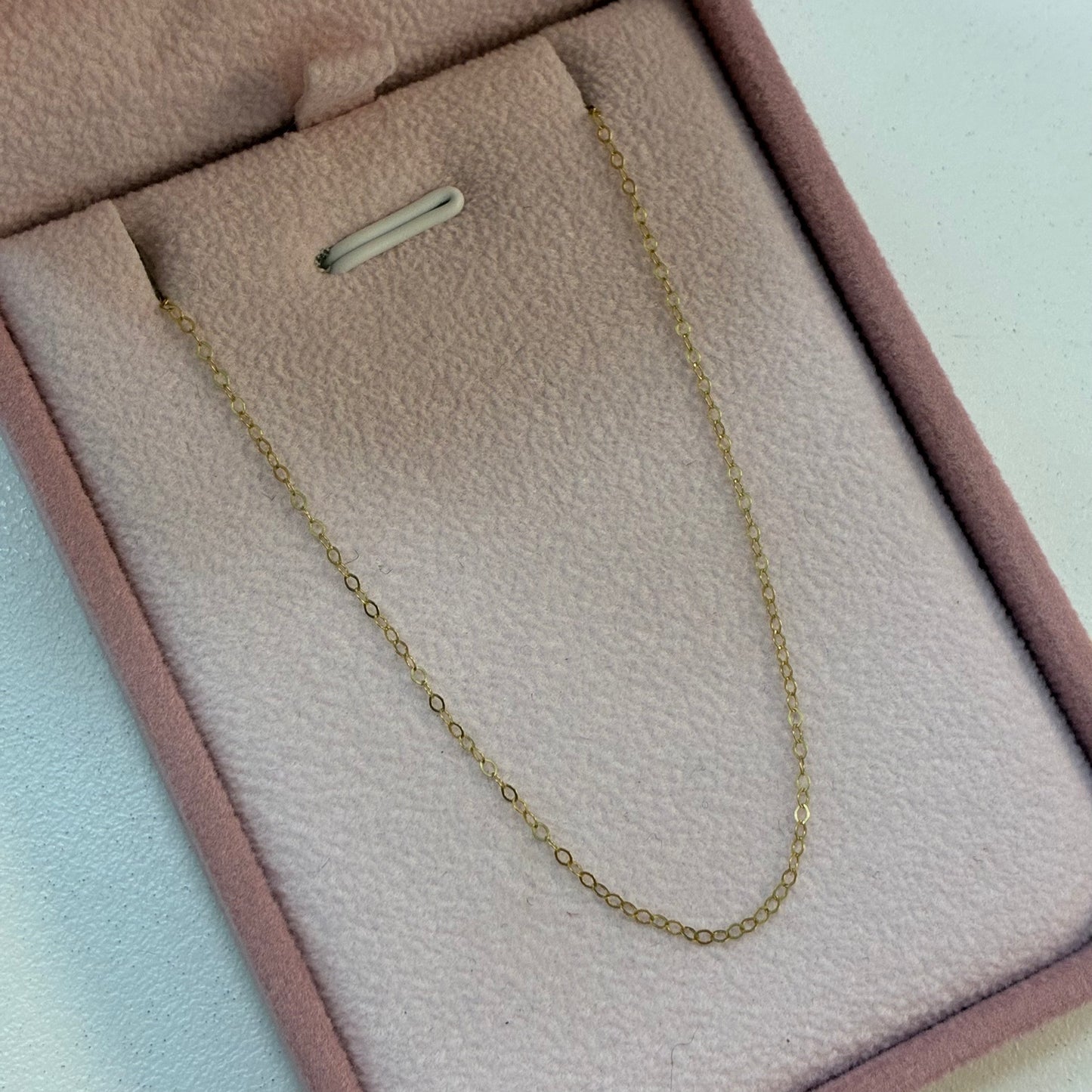 MINI ROLON CHAIN 0.6MM YELLOW GOLD ITALY 18K 40CM - 0.38GR