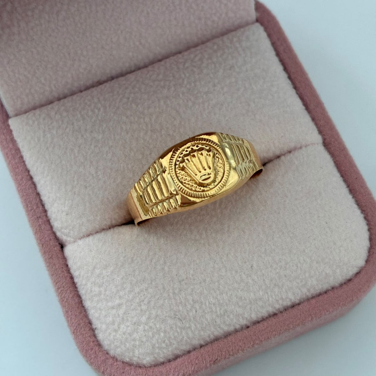 ANILLO CORONA 2,25 GR TALLA 11 ORO AMARILLO COL 18K
