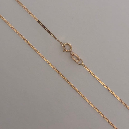 MINI FLAT LADDER CHAIN ​​1MM YELLOW GOLD ITALY 18K 60CM - 1.38GR