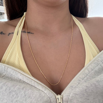 1.5MM YELLOW GOLD ITALY 18K 60CM - 1.54GR BOW CHAIN