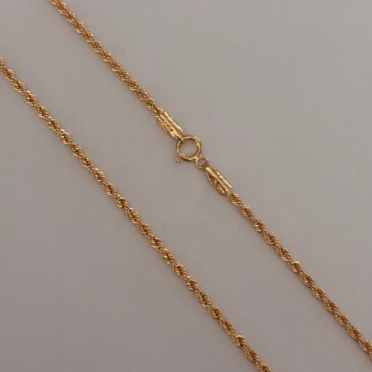 1.5MM YELLOW GOLD ITALY 18K 50CM - 1.86GR BOW CHAIN