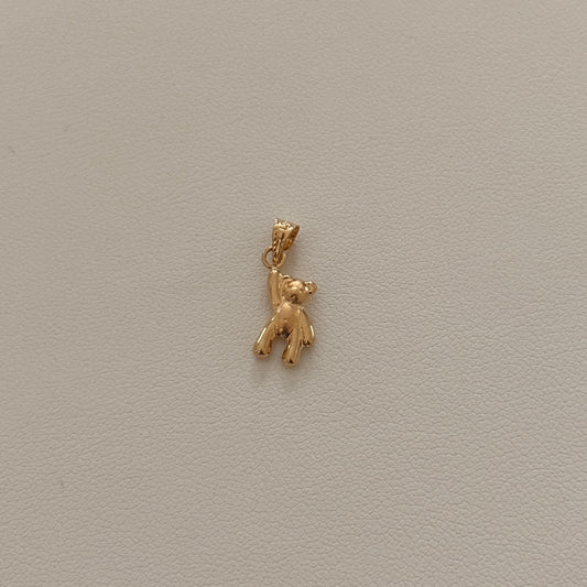 DIJE OSO MANO ALZADA 1,7CM ORO AMARILLO 18K - 0,34GR