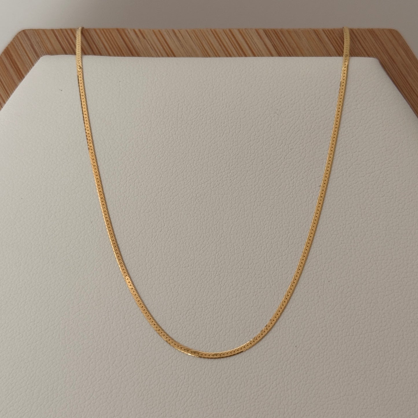 MINI EGYPTIAN CHAIN YELLOW GOLD ITALY 18K 45CM - 1.13GR