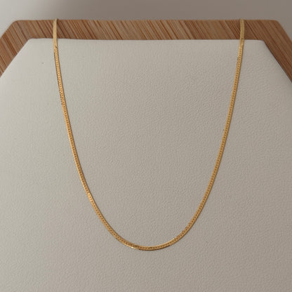MINI EGYPTIAN CHAIN YELLOW GOLD ITALY 18K 45CM - 1.13GR