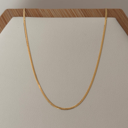MINI EGYPTIAN CHAIN YELLOW GOLD ITALY 18K 45CM - 1.13GR
