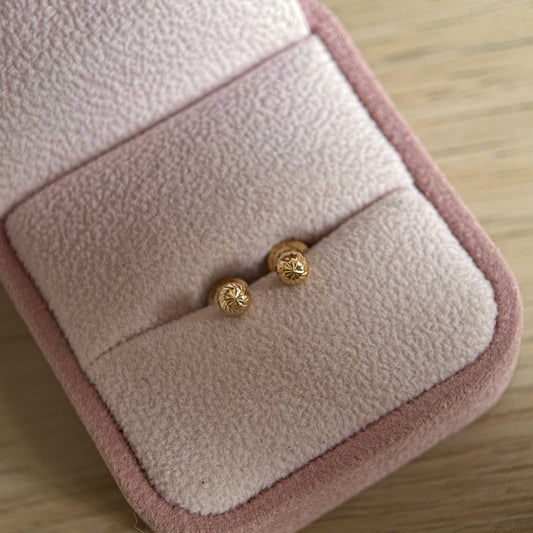 TOPOS BOLA DIAMANTADA 4MM ORO AMARILLO COL 18K - 0,56GR