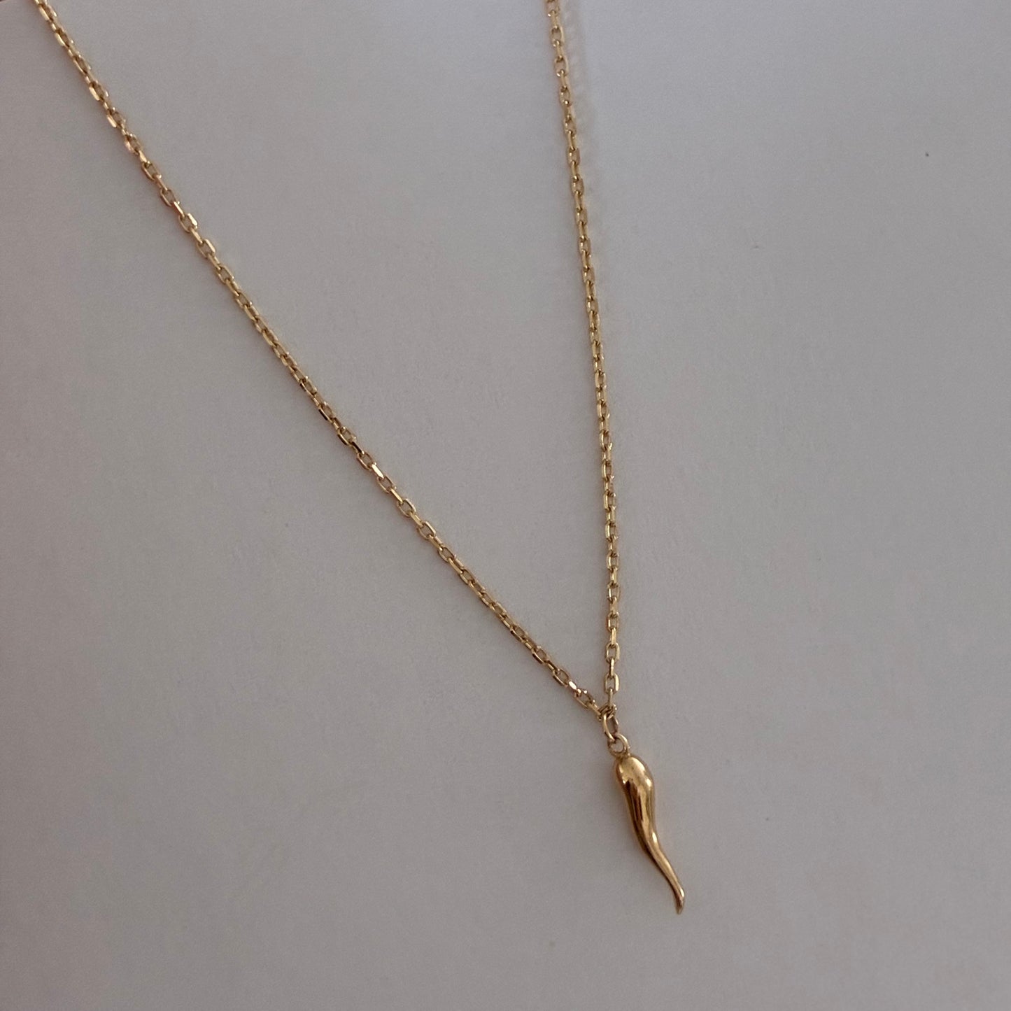 GOLDEN HORN OF ABUNDANCE BRACELET YELLOW GOLD ITALY ESP 18K 17CM TO 19CM - 1.11GR