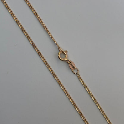CADENA MINICUBANA 1.5MM ORO AMARILLO ITALY 18K 60CM - 1,96GR