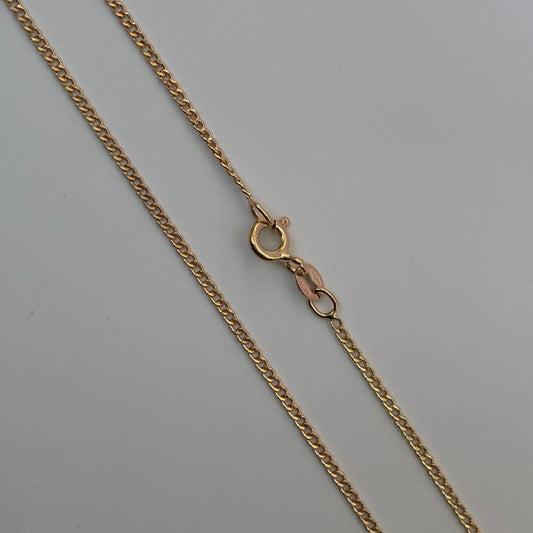 MINI-CUBAN CHAIN ​​1.5MM YELLOW GOLD ITALY 18K 60CM - 1.96GR