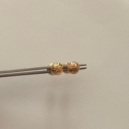 TOPOS BOLA DIAMANTADA 6M ORO AMARILLO 18K - 0,78GR