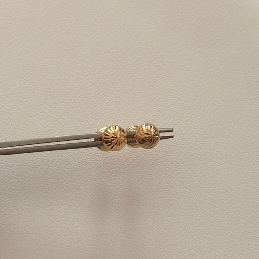 TOPOS BOLA DIAMANTADA 6M ORO AMARILLO 18K - 0,78GR
