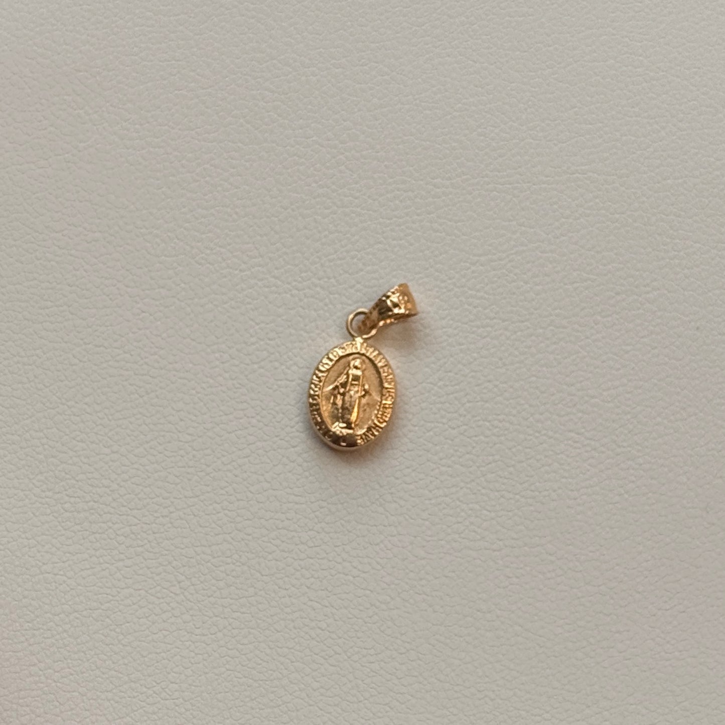 VIRGIN OF THE MIRACULOUS PENDANT 1.5CM 18K YELLOW GOLD - 0.42GR