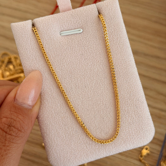 CADENA FRANCO 1.7MM ORO AMARILLO ITALY 18K 60CM - 5,83GR 