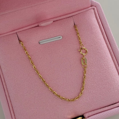1.5MM YELLOW GOLD ITALY 18K 60CM - 1.54GR BOW CHAIN