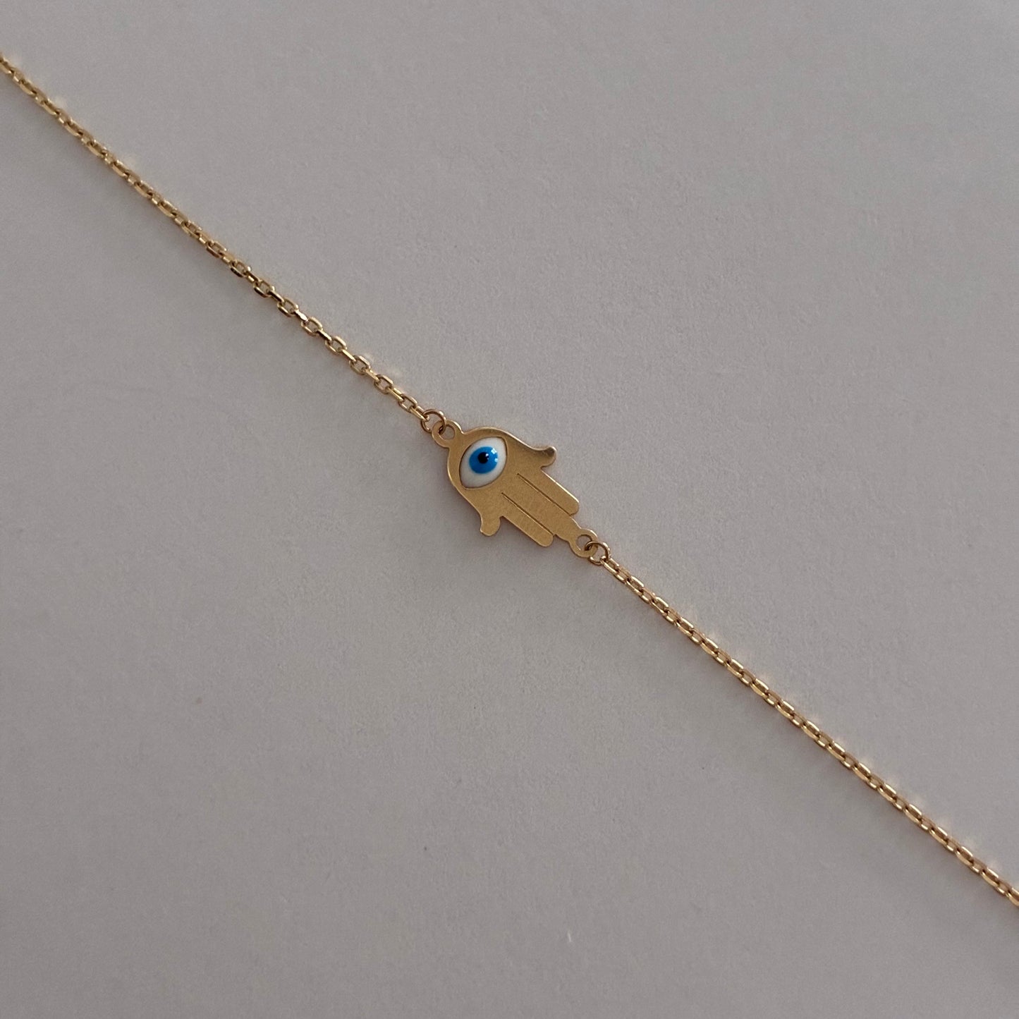 FATIMA HAND BRACELET, GOLDEN YELLOW GOLD, 18K ITALY ESP, 17CM TO 19CM - 1.0GR