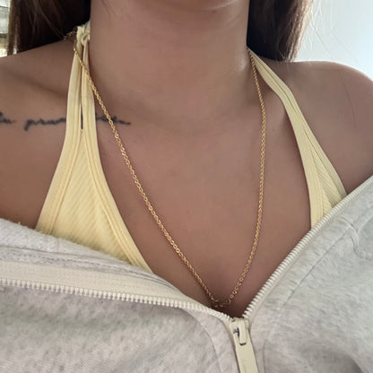 2MM YELLOW GOLD 18K ITALY BOW CHAIN ​​60CM - 2.5GR