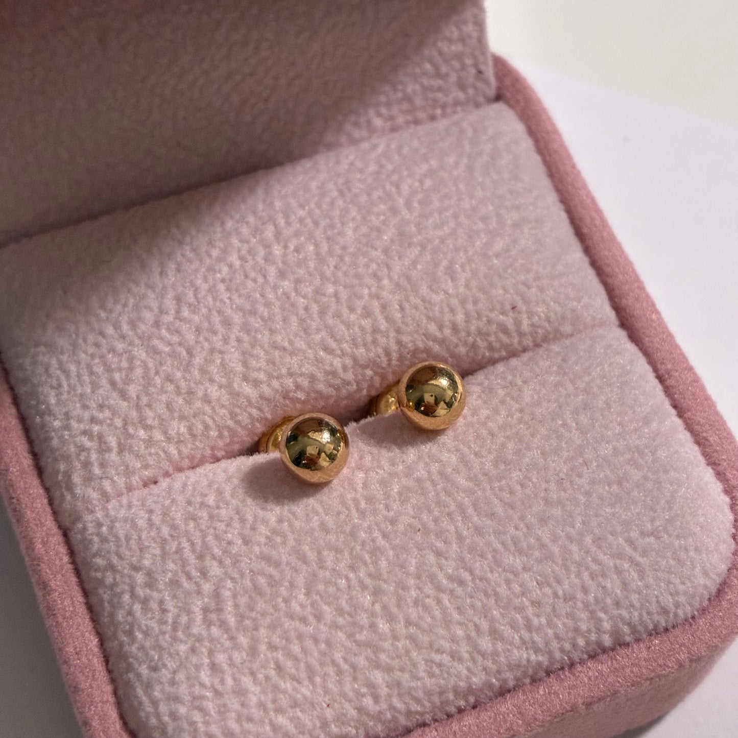 SMOOTH BALL POLES 5M 18K YELLOW GOLD - 0.6GR