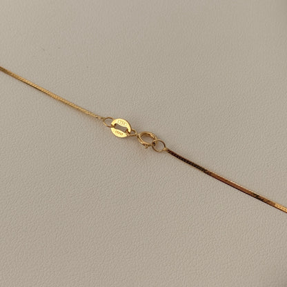 MINI EGYPTIAN CHAIN YELLOW GOLD ITALY 18K 45CM - 1.13GR