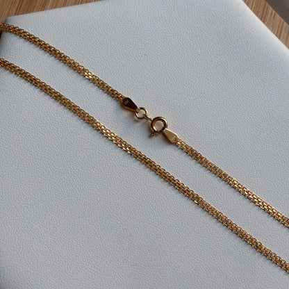 CADENA CHINA DIAMANTADA UN CARRIL 2.0MM ORO AMARILLO ITALY 18K 50CM - 2,84GR