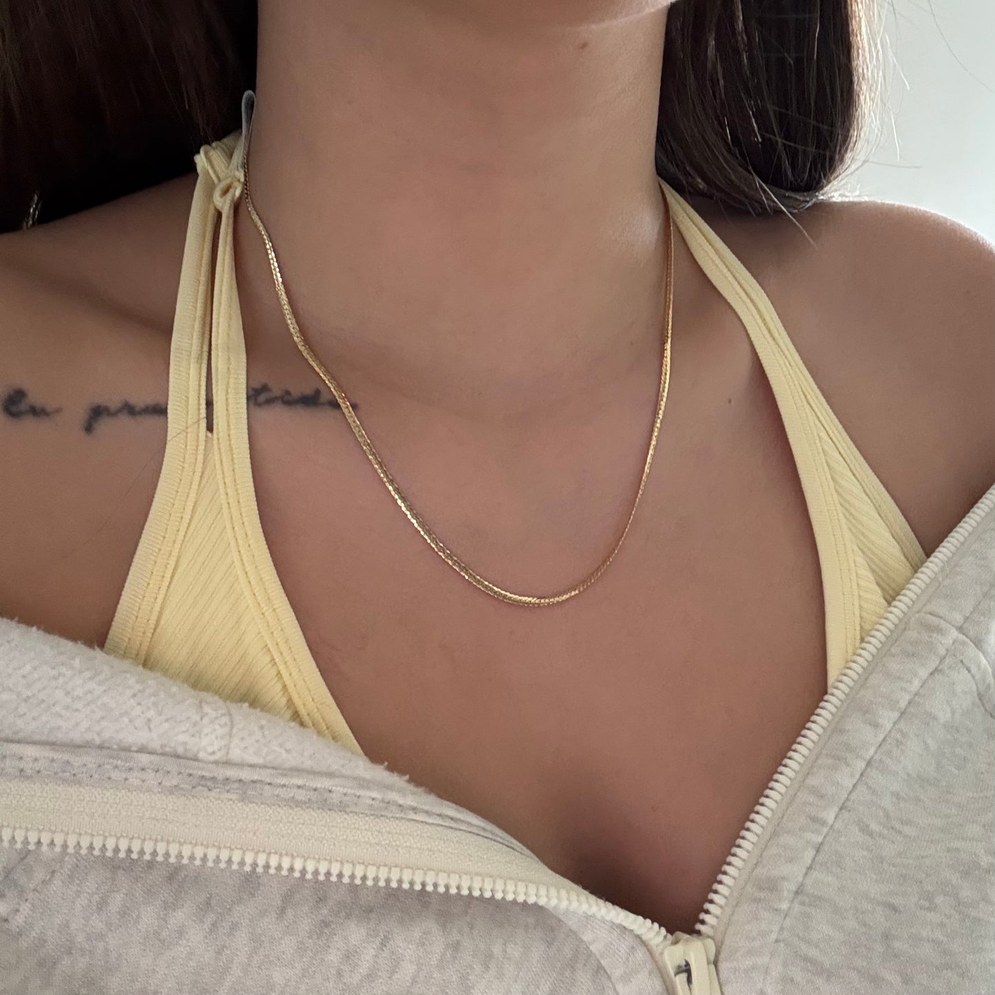 SNAKE CHAIN ​​2MM YELLOW GOLD ITALY 18K 45CM - 3.56GR