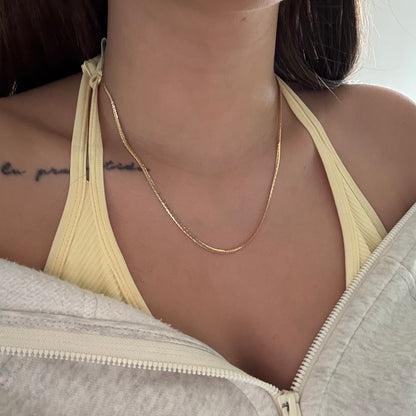 SNAKE CHAIN ​​2MM YELLOW GOLD ITALY 18K 45CM - 3.56GR