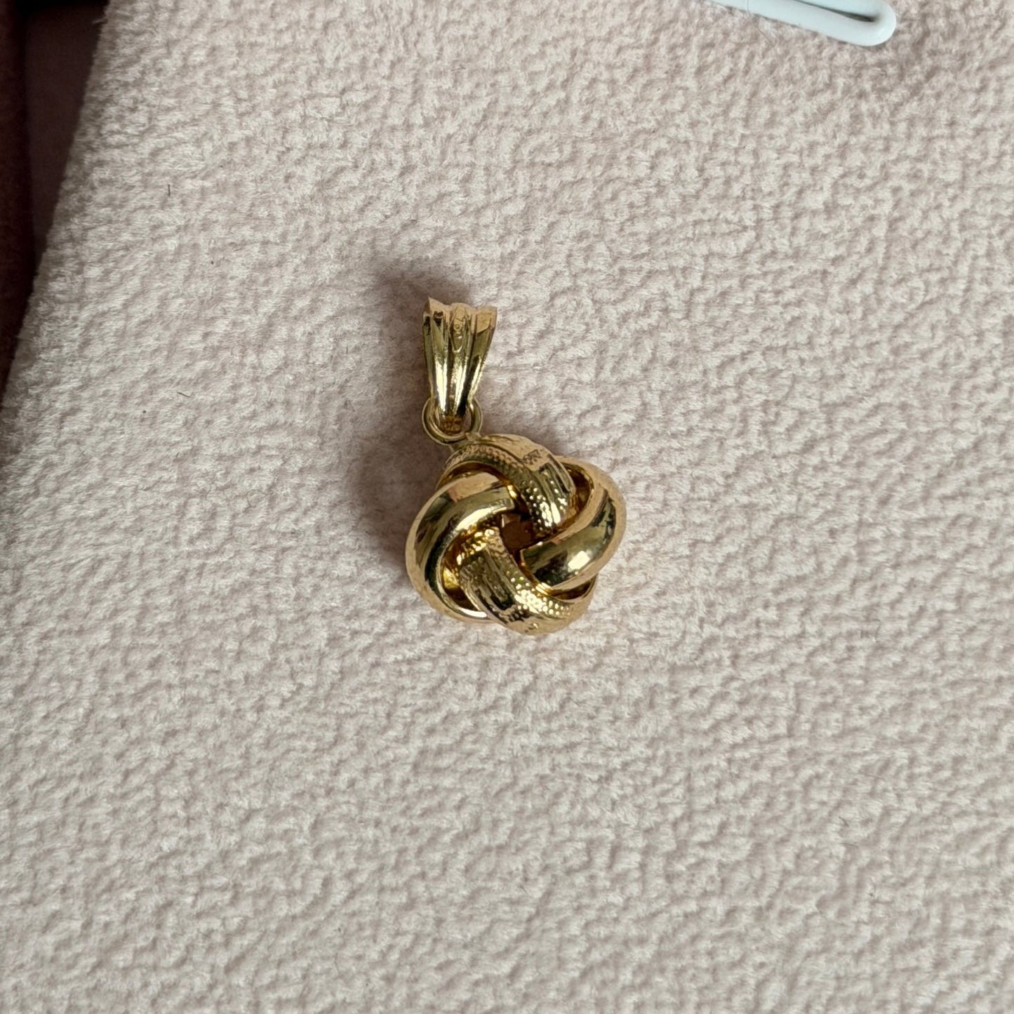 DIAMOND FLOWER PENDANT + JELLYFISH DESIGN YELLOW GOLD ITALY ESP 18K - 0.86GR