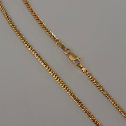 SNAKE CHAIN ​​2MM YELLOW GOLD ITALY 18K 60CM - 4.45GR