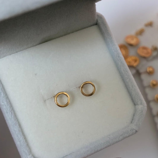 TOPOS CIRCULO LISO ORO AMARILLO COL 18K - 0,71GR