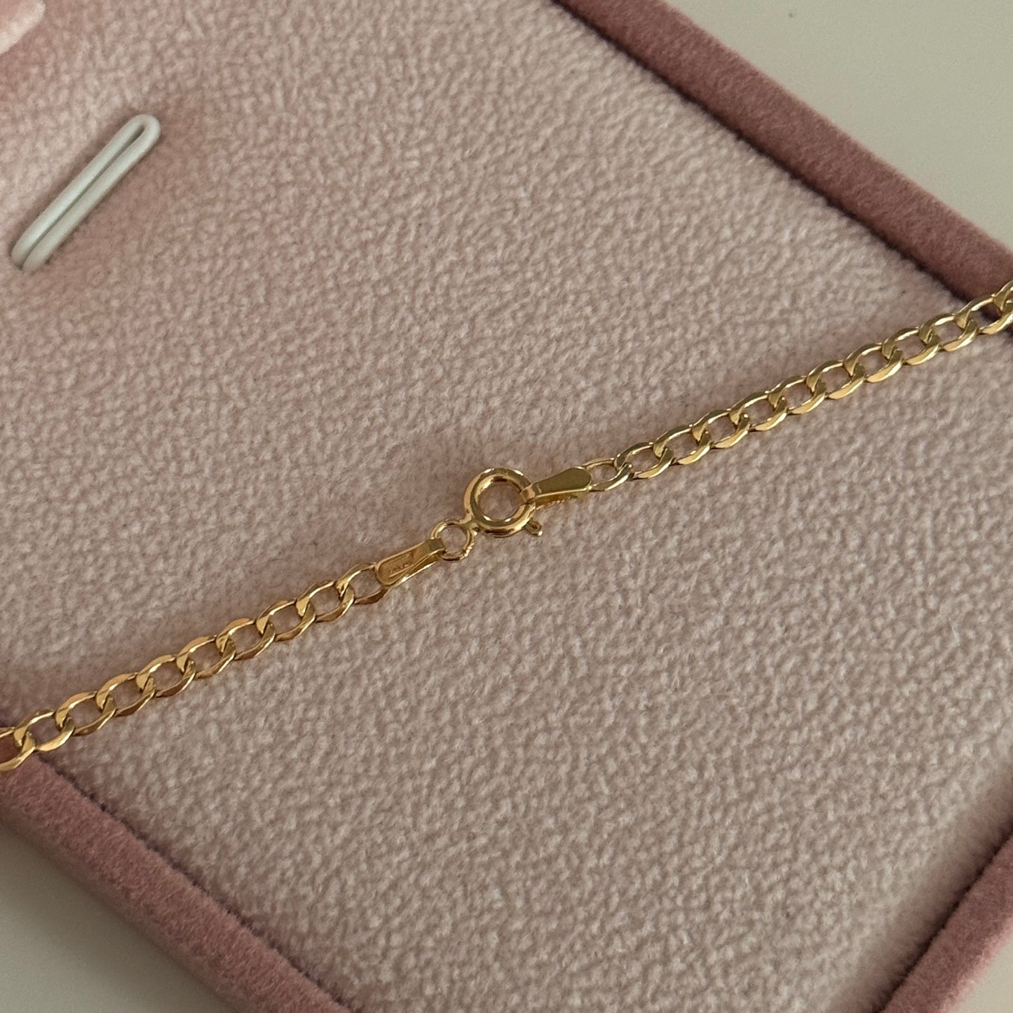 CUBAN CHAIN 2.5MM YELLOW GOLD ITALY 18K 50CM - 2.82GR