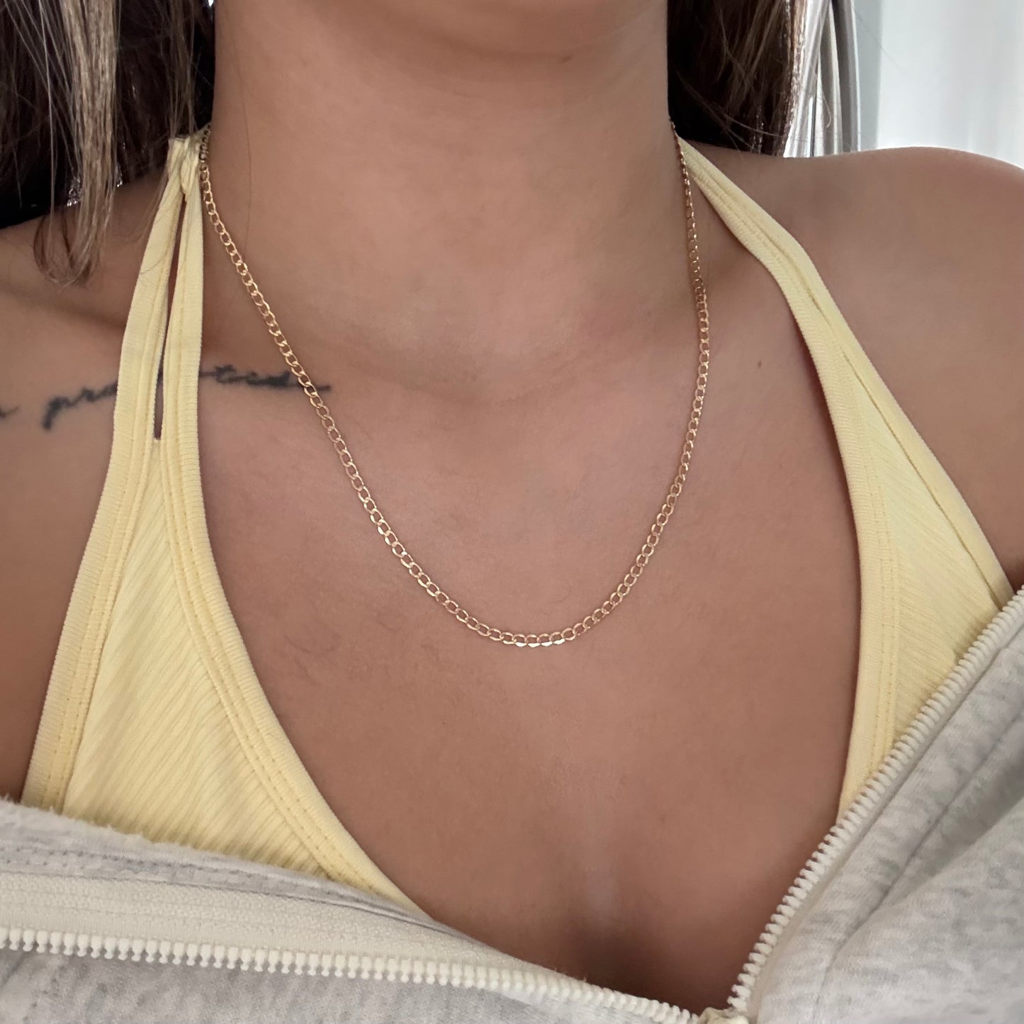 3MM CUBAN CHAIN ​​YELLOW GOLD ITALY 18K 50CM - 2.65GR