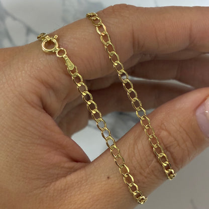 2.8MM CUBAN CHAIN ​​18K ITALIAN YELLOW GOLD - 50CM 2.6GR