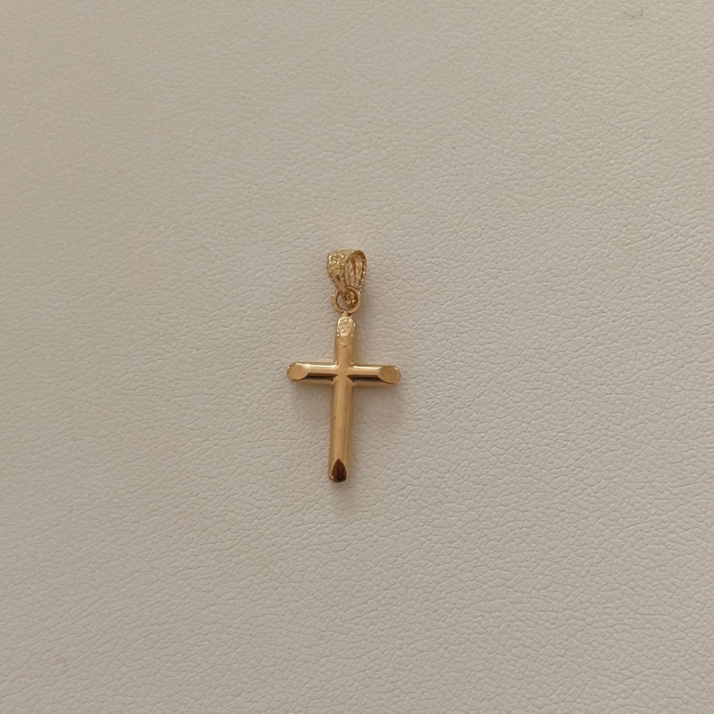 DIJE CRUZ LISA 2.2CM ORO AMARILLO 18K - 0,37GR