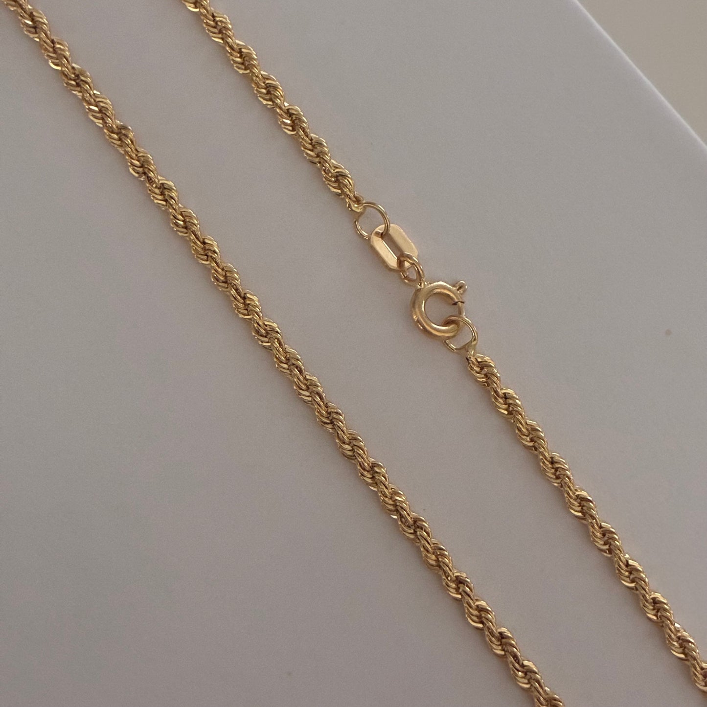 2MM YELLOW GOLD 18K ITALY BOW CHAIN ​​60CM - 2.5GR