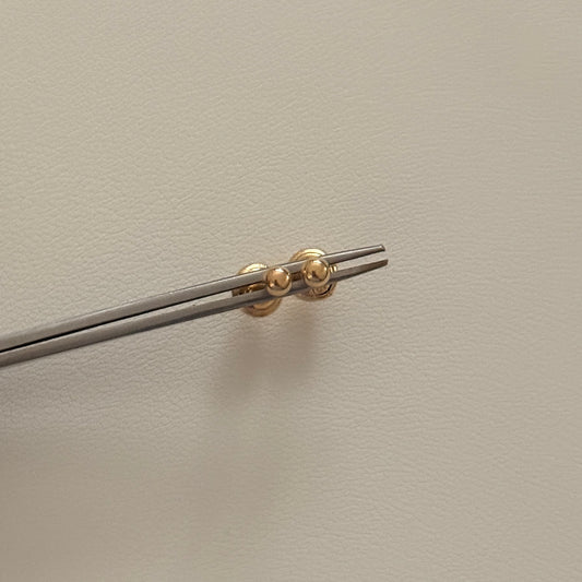TOPOS BOLA LISA 3M ORO AMARILLO 18K - 0,44GR