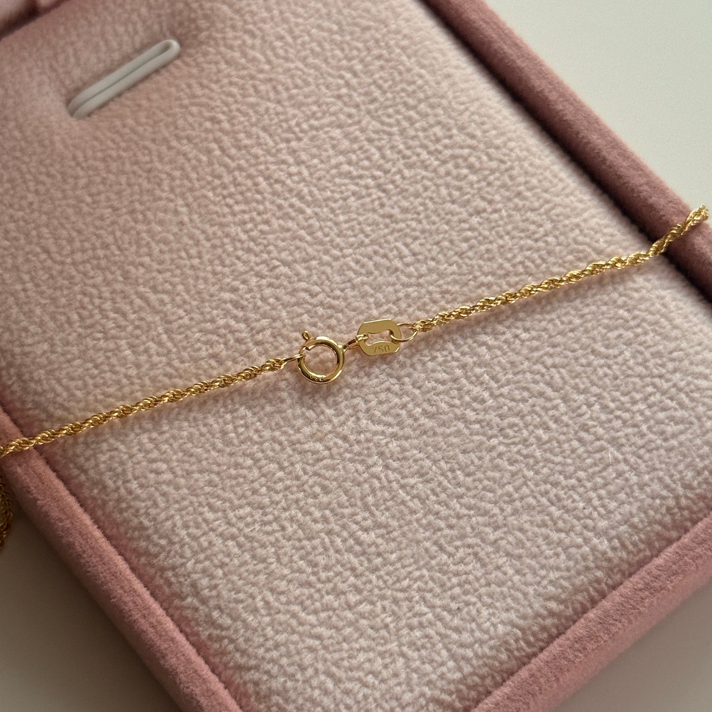 MINI TURBILLON LOOP CHAIN 1.25MM YELLOW GOLD ITALY 18K 50CM - 0.93GR