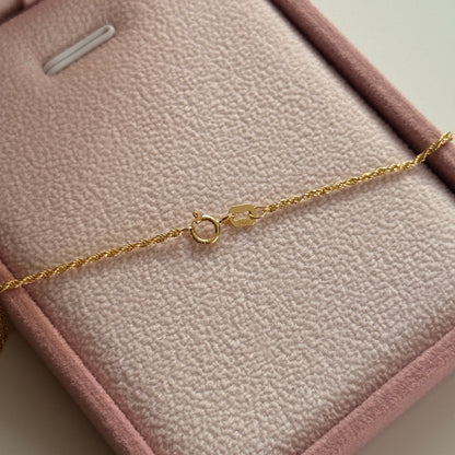 MINI TURBILLON LOOP CHAIN 1.25MM YELLOW GOLD ITALY 18K 50CM - 0.93GR