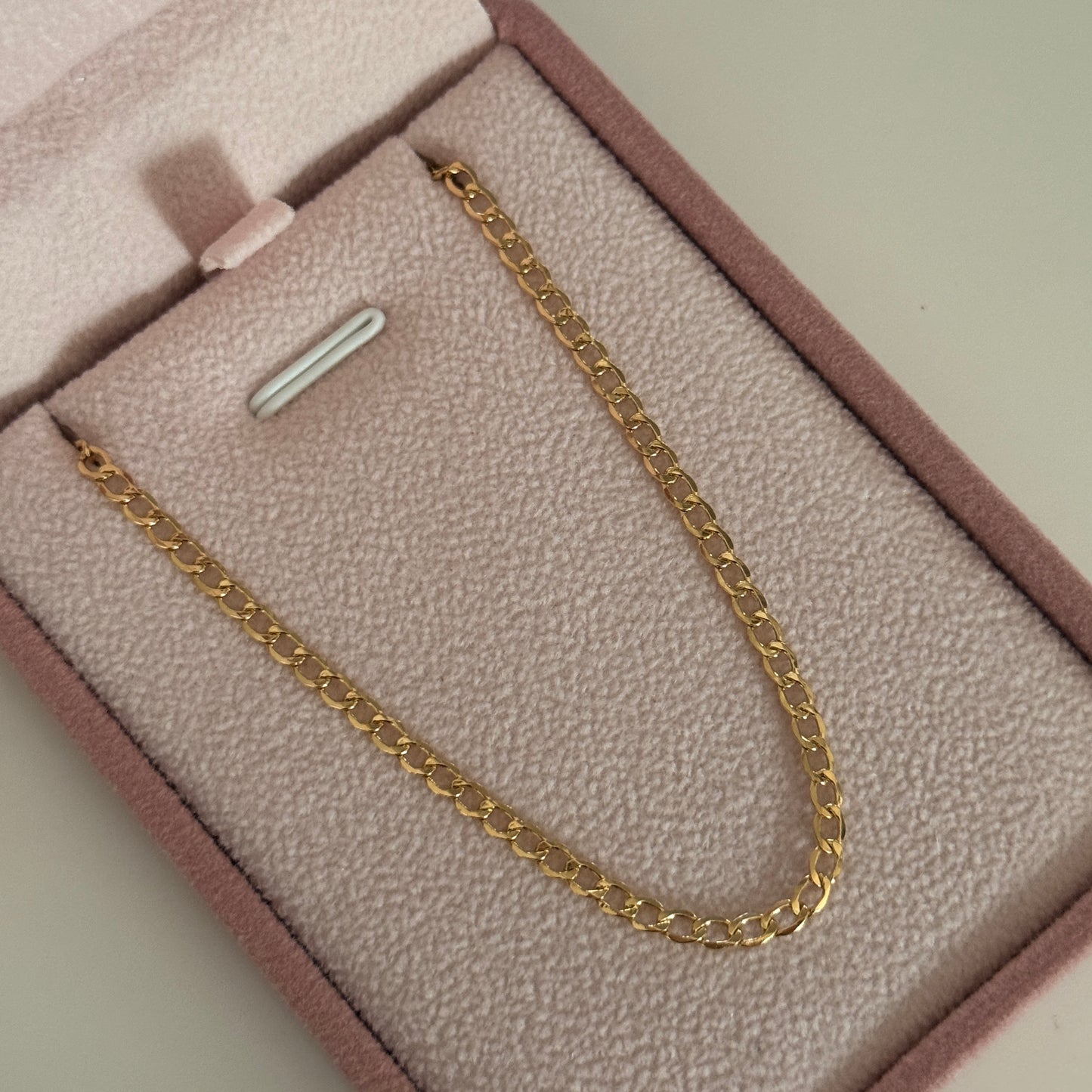 CUBAN CHAIN 2.5MM YELLOW GOLD ITALY 18K 50CM - 2.82GR